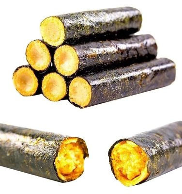 Heerlijke 90g Zeevruchten Snack Garnalen kabeljauw en vlees Floss smaken met zeewier Nori Roll