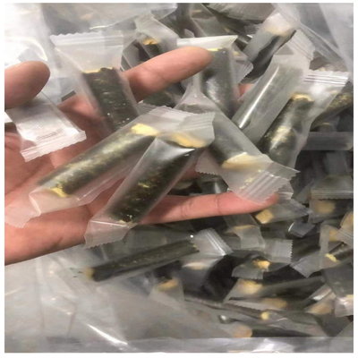 Heerlijke 90g Zeevruchten Snack Garnalen kabeljauw en vlees Floss smaken met zeewier Nori Roll