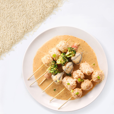 6 stuks per t/t Sushi met groenten en vetarme sesamsalade speciale vinaigrette