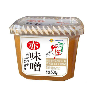 500g traditionele rauwe zout Miso pasta met gratis aangepast logo sojabonen pasta Miso