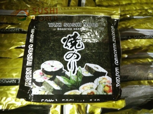 Biologische geroosterde Nori snackplaten Gezonde zeewierplaten voor normaal verbruik