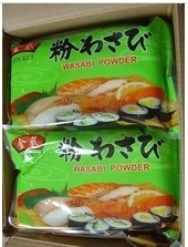 Mosterd poeder gedroogd met normale ingrediënten gedroogd Wasabi Horseradish pasta