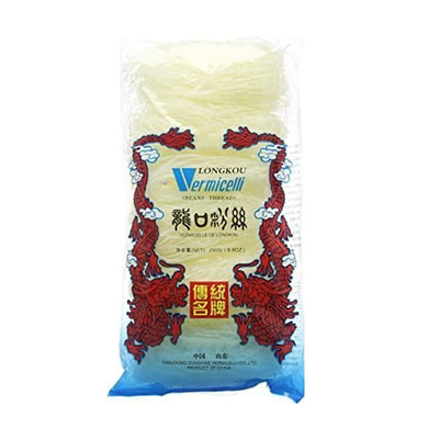 Biologische grofgraanproducten Helder licht kristallijn Longkou rijst Vermicelli 250g