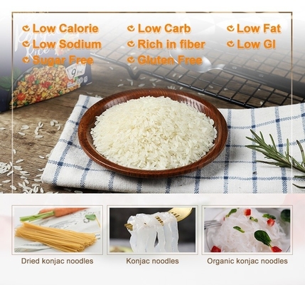100% natuurlijke Konjac Noodles Witte Noodles voor klantvereisten