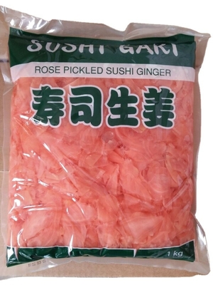 Proces van waterbehoud Zoete gekookte sushi Gember in bulk voor Japanse delicatessen