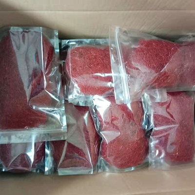 Rood verlengde gedroogde dun versnipperde peper zijden filamenten voor uw klant vereisten