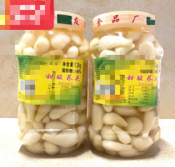 Gekookte kruiden Chinese bolle uien Rakkyo opslag NORMAL CONDITIONAL pittige smaak