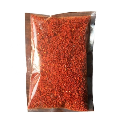 AD gedroogde gesneden India peper zonder zaden rode chili verpletterd voor kookbehoeften in de keuken