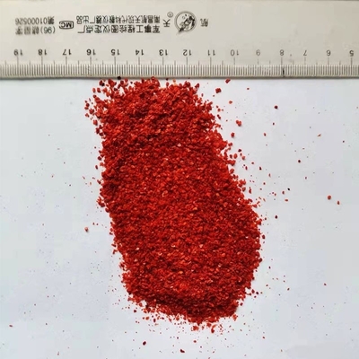 AD gedroogde gesneden India peper zonder zaden rode chili verpletterd voor kookbehoeften in de keuken