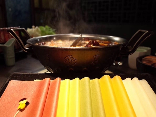 Soja crepes Eetbare sojabonenverpakkingen met een lange houdbaarheid en smaakvolle vullingen