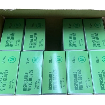 Witte blauwe PU-sushi PE-TPE wegwerphandschoenen van vinyl voor het hanteren en bereiden van levensmiddelen