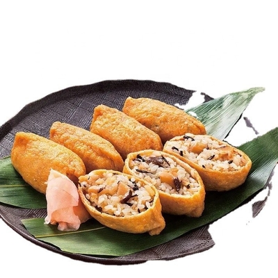 Geniet van AJITSUKE bevroren tofu sushi gekruid inari