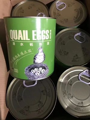 425 g gekookte, ingeblikte kwartel eieren voor klanten van SHANDONG