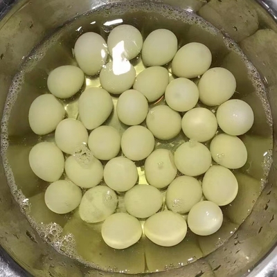 425 g gekookte, ingeblikte kwartel eieren voor klanten van SHANDONG