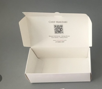 Waterdichte Hamburg Sushi Bento Paper Box 17*10.3*3.6cm met Sushi Trays Type
