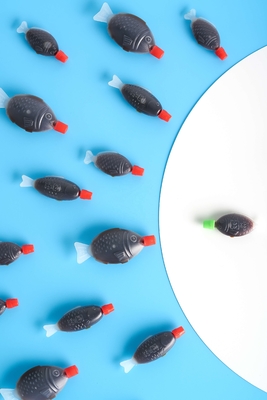 Gebrouwen Halal Sushi Mini Fish Shape Soja Sauce met 100% zuiverheid