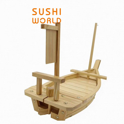 Bewonder uw gasten met een houten Sushi-bootbruglanterneer op uw volgende dinerfeestje