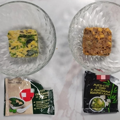 Voedselkwaliteit Vriesgeur Cube Kip Garnelen Groentenvoorraad gedroogde Miso Soep Cube